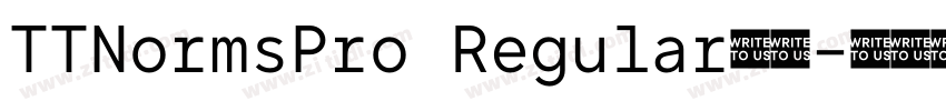 TTNormsPro Regular字体字体转换